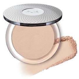 PÜR MINERALS Base de Maquillaje Mineral Prensada 4 en 1 en Polvo con SPF 15 - Corrector y Compacto de Acabado en Polvo Prensado para Rostro - Base en 
