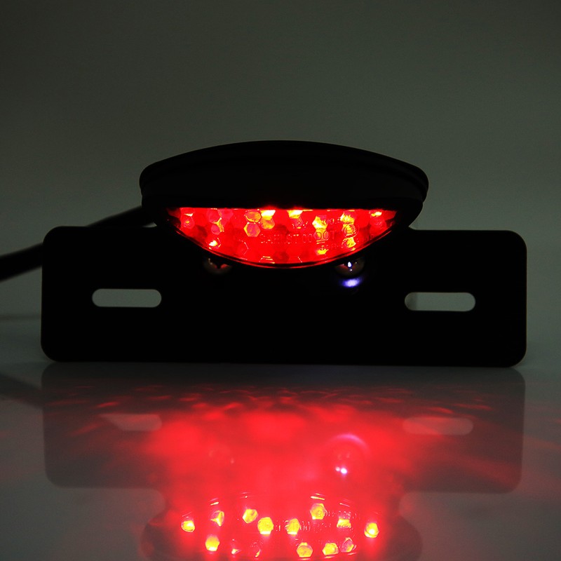 Motorcycle LED Rear Brake Tail Light Stop License Plate Lights