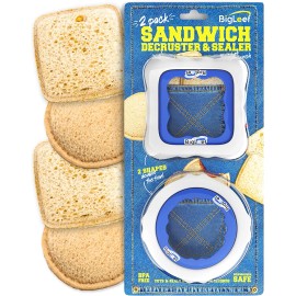 BigLeef Uncrustable Maker - Sandwich Cutter and Sealer - PBJ Combo (Round& Square)