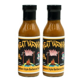 Lem’s Meat Varnish Gold Mustard BBQ Sauce – Gluten Free, Award Winning Barbecue Sauce for Ribs, Chicken, Pork and More. Perfect for Grilling and Smoking - 15 oz Bottle (Mustard 2 Pack)