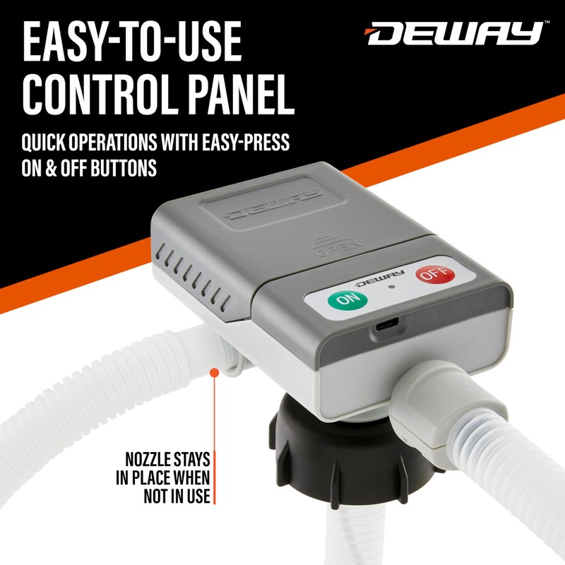 DeWay Gas Can Fuel Transfer Pump | Ultra Fast 3.8