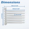 Alise Swivel Towel Bars,6-Arm Towel Rack,Swing Out Towel Bar for