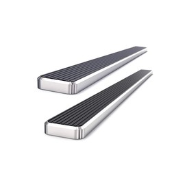 APS (304 Stainless Steel Polished Silver 5 inches) Running Boards Nerf Bars Side Steps Compatible with Dodge Nitro 2007-2012