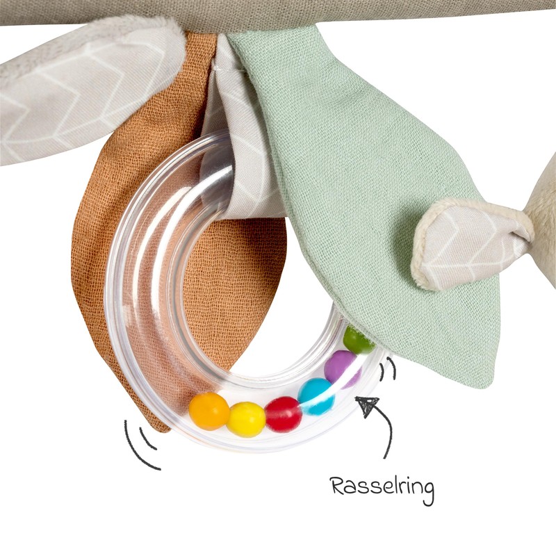 Fehn Activity Trapeze with Rattle & Squeaker - Donkey &