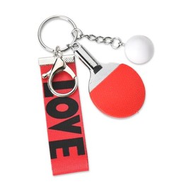 Ping Pong Table Tennis Keychain Gifts for Teen Girls Boys Table Tennis Players Keychains Gifts for Ping Pong Lover Gifts for Men Women Ping Pong Pleayer Keychain for Sports Bag