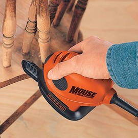 BLACK+DECKER Black & Decker KA161BC Mouse Detail Sander with Accessories, 240 V, Black/Orange, Set of 16 Piece
