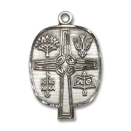 Bliss Sterling Silver Presbyterian Medal Pendant Necklace 24" Chain GiftBox