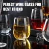 Irenare 6 Pcs Friends Wine Glasses, 15 oz Wine Glasses