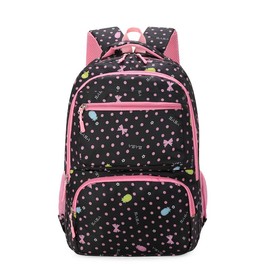 FGen Japanese Anime Backpack Adult Cute Backpacks Cute Girls School Bag, black