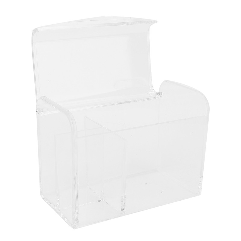 Transparent Cotton Swab Storage Box Makeup Powder Puff Cosmetic Tool