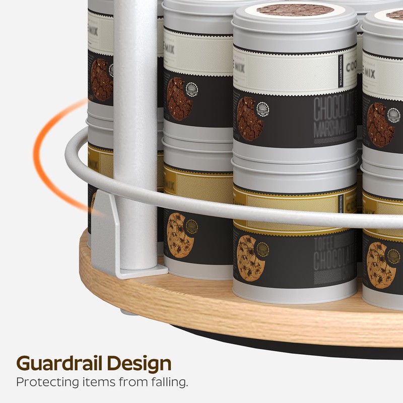 YATINEY 3-Tier Lazy Susan Organizer, Rotating Spice Rack, Spinning Organizer,