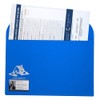 Legal Size Vinyl Document Folder with Clear Business Card Pocket,