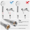 OSDUE Shower Hose, 1.5m PVC Universal Shower Pipe Anti-Kink, Standard