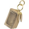 RafiCaro Key Case, Double Pockets, Genuine Leather, Smart Key, Clear
