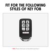 WORCAS Key Fob Case Carbon Fiber Pattern Silicone Cover Compatible
