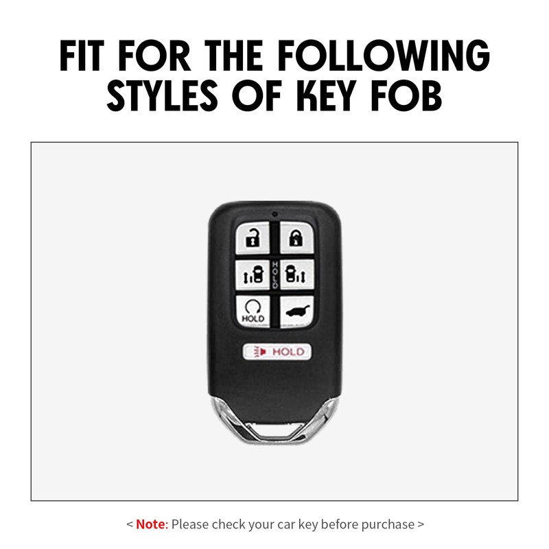 WORCAS Key Fob Case Carbon Fiber Pattern Silicone Cover Compatible