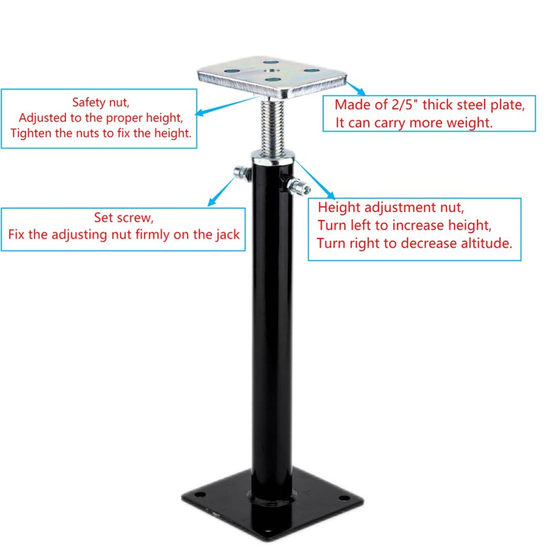 YXGJDP 2 Pack Adjustable Floor Jack,Basement Jack Post Floor Joist