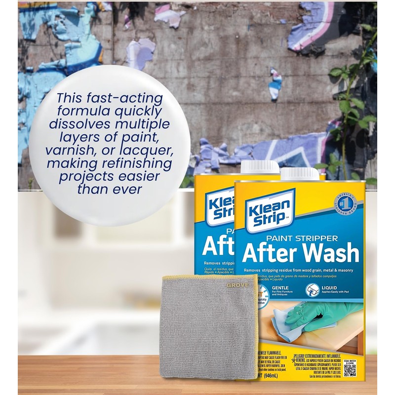 GROVE QKSW94341 Klean Strip Paint Stripper After Wash Bundle, Multicolor