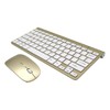 Gold Wireless Keyboard and Mouse, Wireless Mouse and Keyboard Combo,
