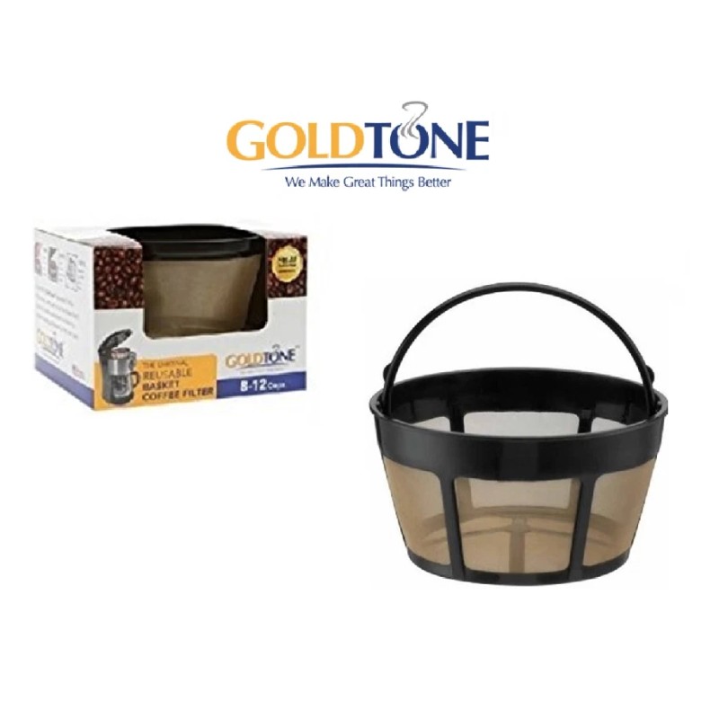 GoldTone Reusable 8-12 Cup Basket Coffee Filter for All Hamilton