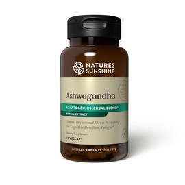 Nature's Sunshine Ashwagandha 60 VegCaps – Stress & Mood Support, Adaptogenic Herbal Supplement for Energy, Focus, Relaxation & Overall Wellness