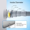 Elyfree Washing Machine Drain Hose, 6 Feet Universal Dishwasher Drain
