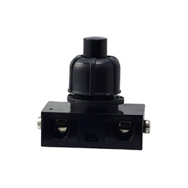 Built-in Pressure Switch with Screw Contacts for Lamps and Devices 250 V 2 A Black