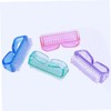 BIUDECO 4Pcs Fingernail Cleaning Brush with Handle Grip Home Nail