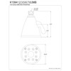 Kingston Brass K139A8 Designer Trimscape Showers Jet Spray Shower Head,