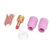 9Pcs/Set TIG Gas Lens Collets Body Brass Nozzle Ceramic Cup