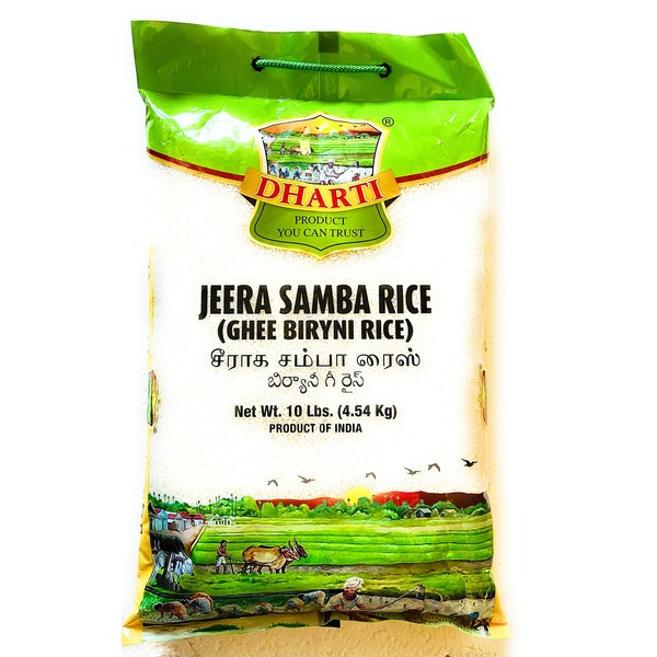 Dharti Jeera Samba (Ghee Biryani) Rice - 10 Pound
