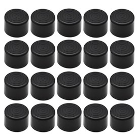 QLXHBOT Round Rubber Chair Leg Tips Caps, Chair Table Leg Covers Floor Protectors, Chair Leg End Caps 20Pcs 1Inch (25mm) for Furniture, Table