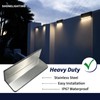 SHONELIGHTING Solar Pool Lights, IP67 Waterproof Step Lights for Outside,