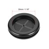 sourcing map Rubber Grommet Round Double-Sided Mount Dia 35 mm