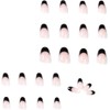 Uñas Francesas con Punta a Presión 24 Piezas de Uñas