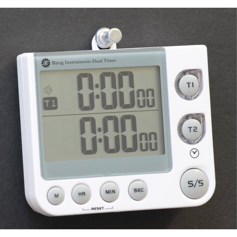 Bjerg Instruments Dual Digital Kitchen Count Up and Countdown Timer