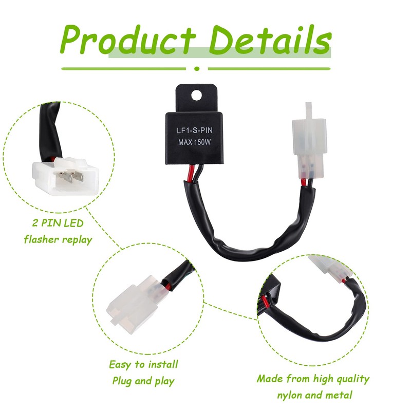 EPLZON 2 Pin 12 V 150 W Motorcycle LED Indicator