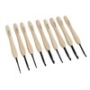 9PCS Crochet Hooks DIY Handcraft Ergonomic Crochet Needle with Wooden