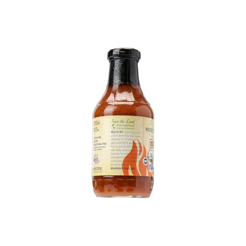 Woodstock Organic BBQ Sauce Original -- 18 oz - 2
