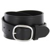 Full Leather Work Uniform Belt with Rounded Buckle 1 and