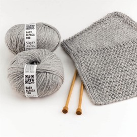 100% Baby Alpaca Wool in 50+ Colours (Scratch-Free) – 300 g Set (6 x 50 g) – Soft Alpaca Wool for Knitting & Crochet in 6 Yarn Sizes by Hansa-Farm