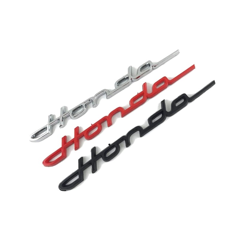 【Bookwarm】1 Compatible Honda Classic Emblem Plated Cursive 8.5 x 0.9