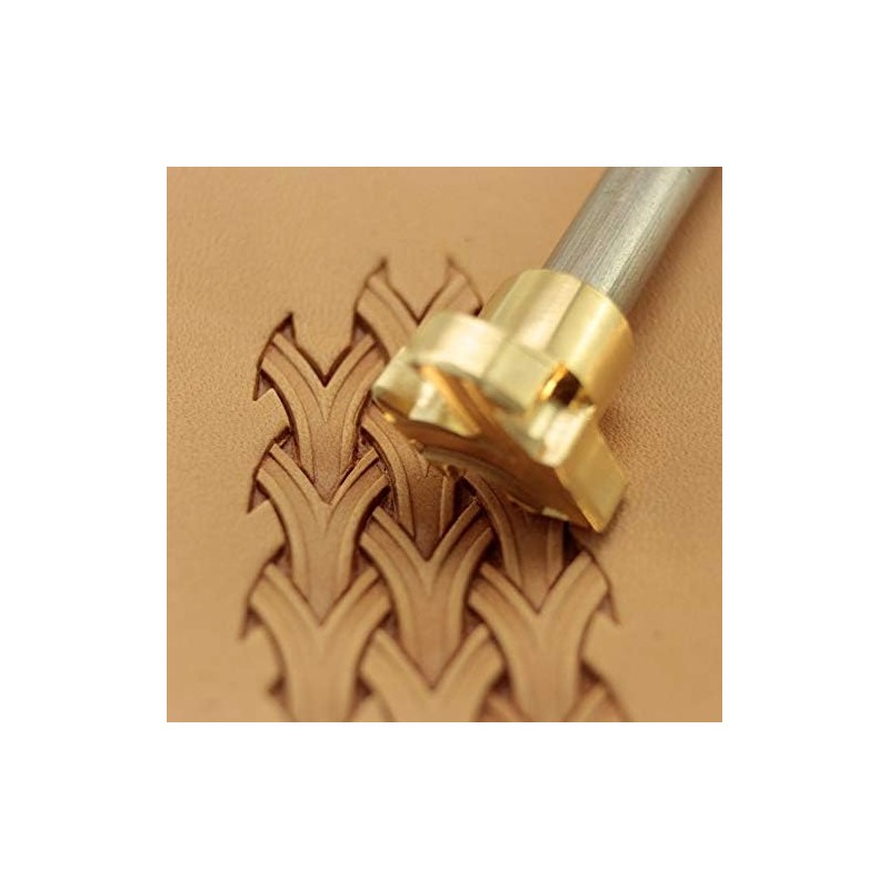 DandS ltd Leather Stamp Tool Basket Weave Stamping Working Carving