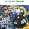 72 Pcs JIC 37° Plug and Cap Kit, Flare Threads
