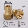 SKIR'CO 1 pc Female Thread Barb Brass Fitting 1/2" x
