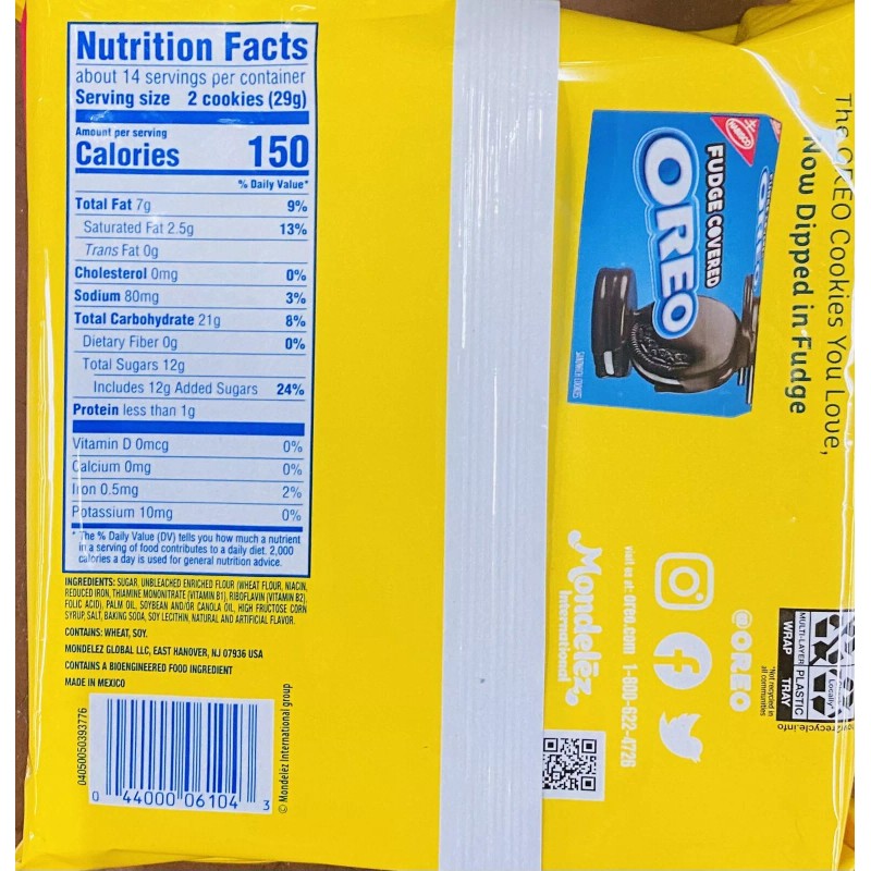 Oreo NABISCO OREO GOLDEN DOUBLE STUF Vanilla Creme Sandwich Cookies