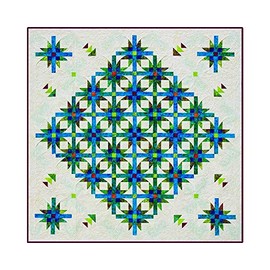 Southwind Designs Mexican Star Dance Dimensional Quilt Pattern SWD-223-MS - 80'' x 80'' or 65'' x 80'' - Quilt Pattern for Adults - Home Sewing and Quilting Projects