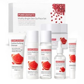 Pomegranate Fruit Skin Care Set for Teens, Daily Routine for Hydrated Glow