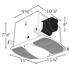 Air King AK100L Exhaust Fan, Clear