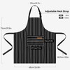 NLUS 2 Pack Cooking Aprons for Women with Pockets Adjustable